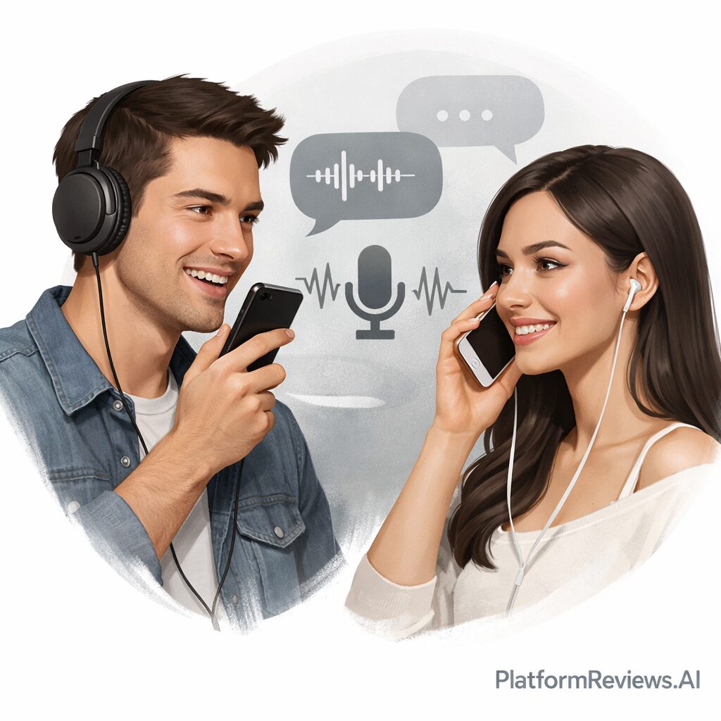 PlatformReviews AI reviewing Top AI Girlfriends with Voice