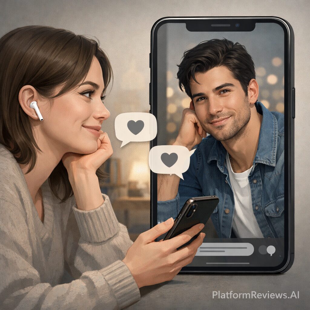 PlatformReviews AI Female using app for AI boyfriends